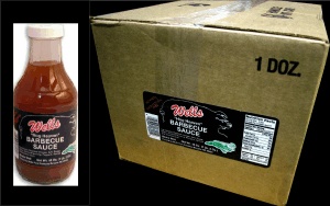 Wells BBQ Sauce 18oz Case of 12 with 10 Percent Discount